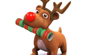 cartoon dog reindeer 208200829