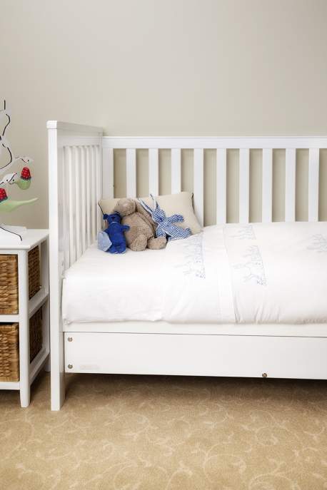 Blue Bunnies Cot Duvet Set