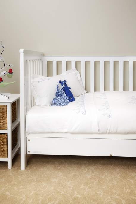 Blue Bunnies Cot Duvet Set